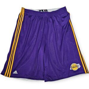 Adidas NBA Los Angeles Lakers Reversible Practice Basketball Shorts 3XL